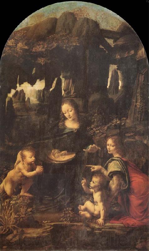 LEONARDO da Vinci The Virgin of the rocks Norge oil painting art